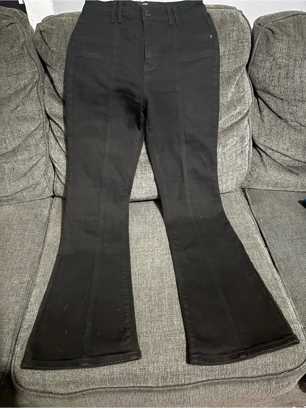 Celebrity Pink Black High Rise Flare Jeans Size 11/30